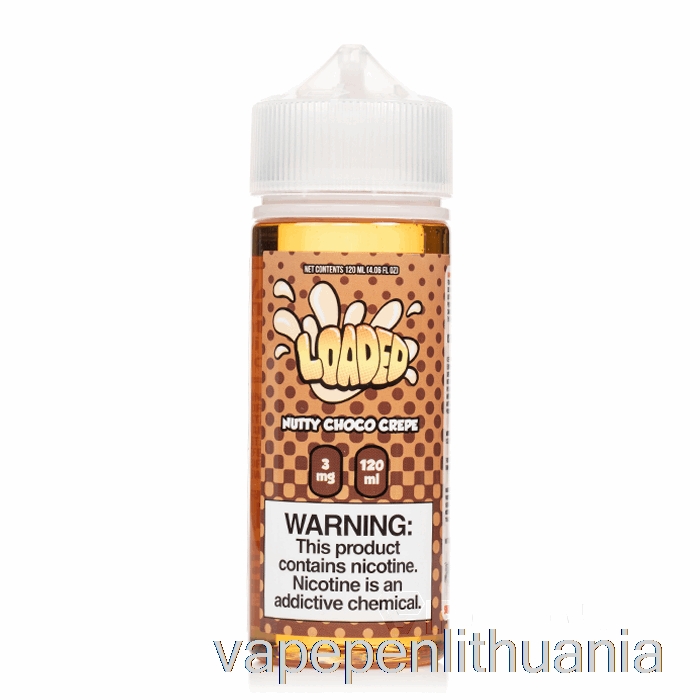 Riešutinis šokoladinis Krepas - Užpildytas E-skystis - Negailestingi Garai - 120 Ml 6mg Vape Skystis